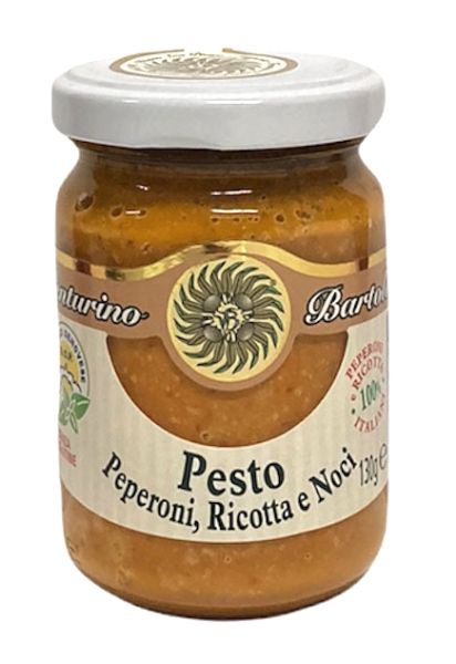Paprika Pesto mit Ricotta & Walnüssen