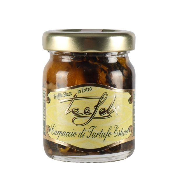 Sommertrüffel-Carpaccio in Olivenöl