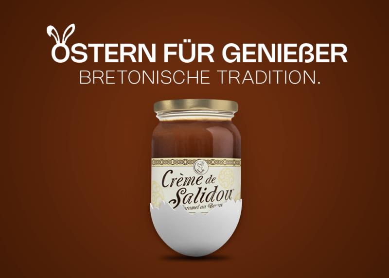 Banner zur Osteraktion Ostern für Genießer mit Karamellcreme