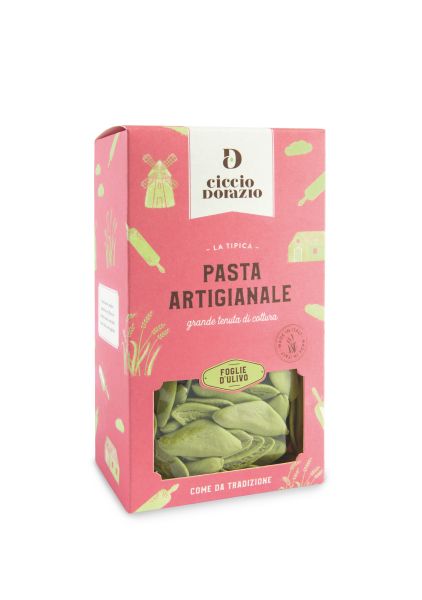 Foglie d'Ulivo - Pasta Olivenblätter mit Spinat